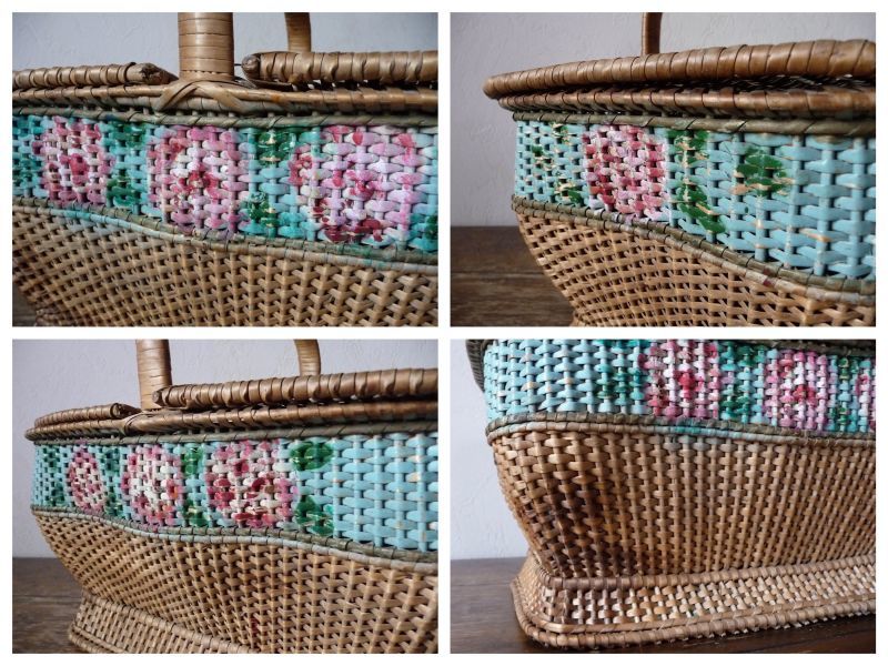 フランスアンティーク ローズ パニエ - une Belle Chose