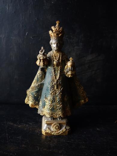 西洋アンティーク フランス 19世紀 プラハの幼子イエス像