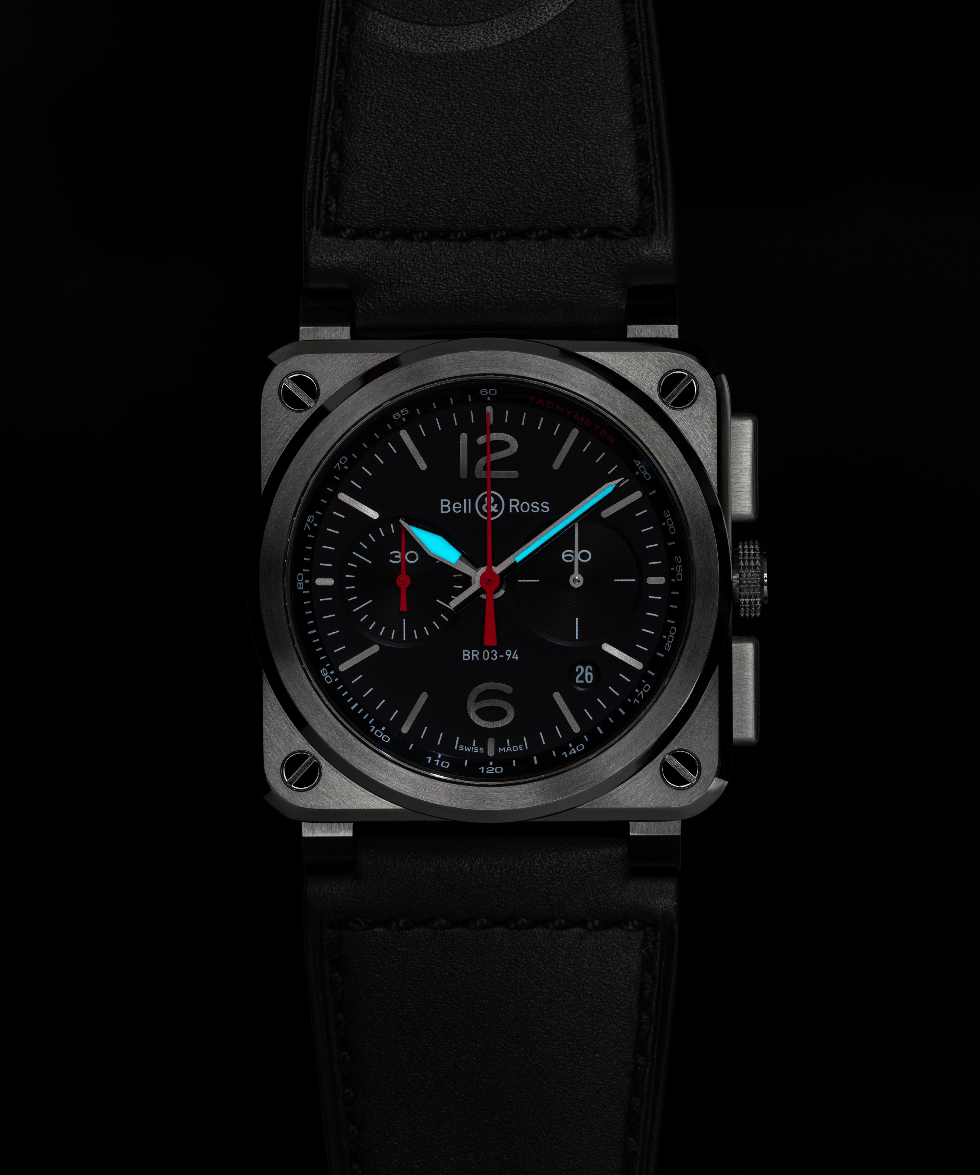 BR-03 Chrono Black Steel – Bell & Ross