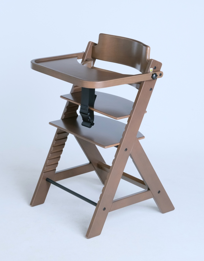 VITA木製ハイチェア テーブル＆ガード付き (ブラウン) - 株式会社ベルニコ