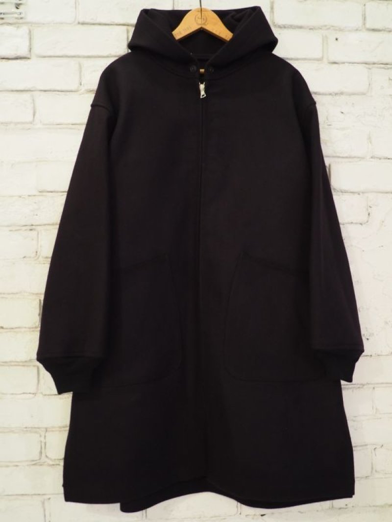 COMOLI メルトンフーデッドコート