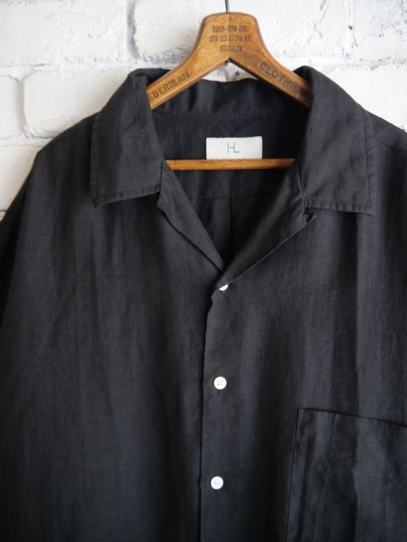 HERILL Linen ramie Open collar ヘリル リネンラミーオープンカラー