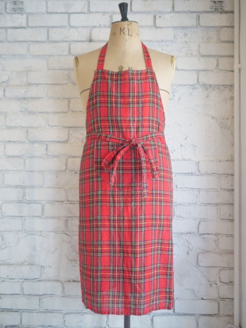 R&D.M.Co- / OLDMAN'S TAILOR TARTAN CHECK APRON オールドマンズ