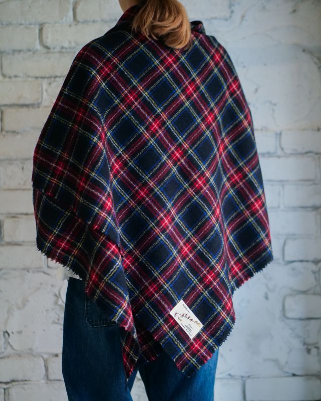 R&D.M.Co- / OLDMAN'S TAILOR WOOL TARTAN CHECK BLANKET オールド