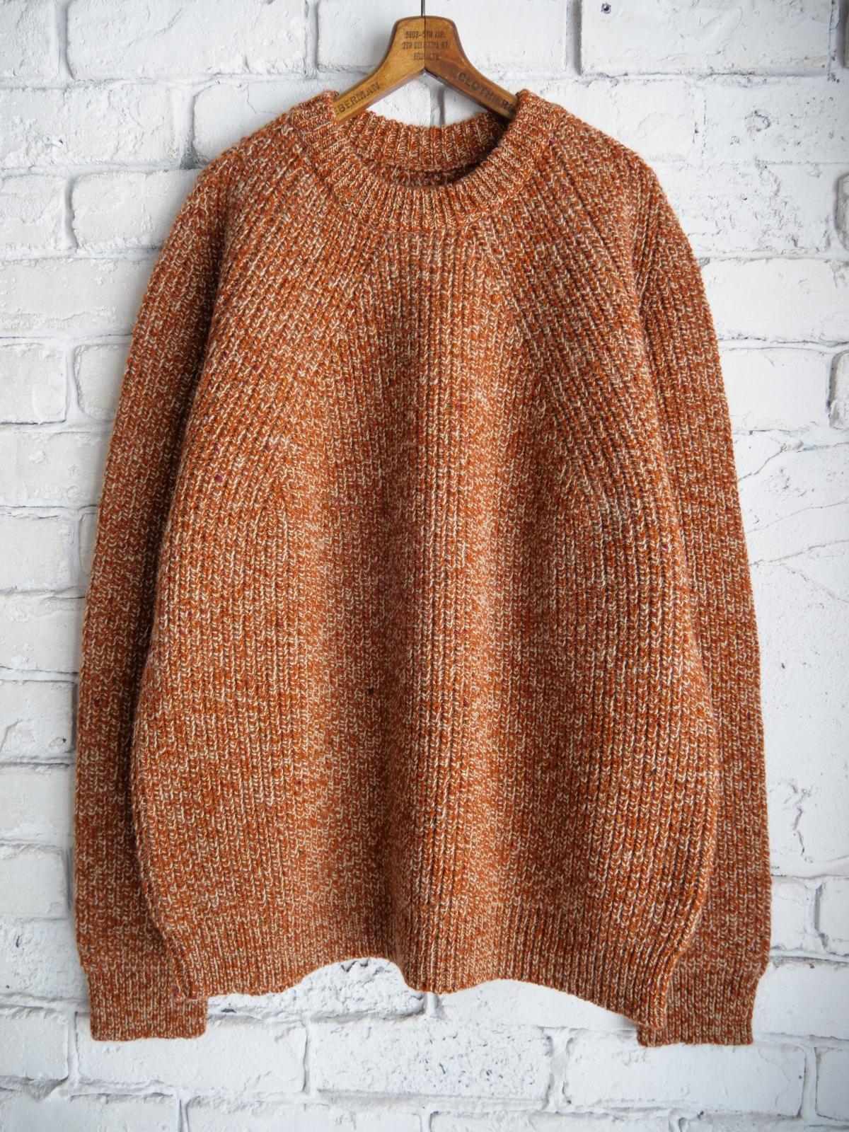 BATONER【MEN'S】バトナー ツイードシグネチャークルーネックニット