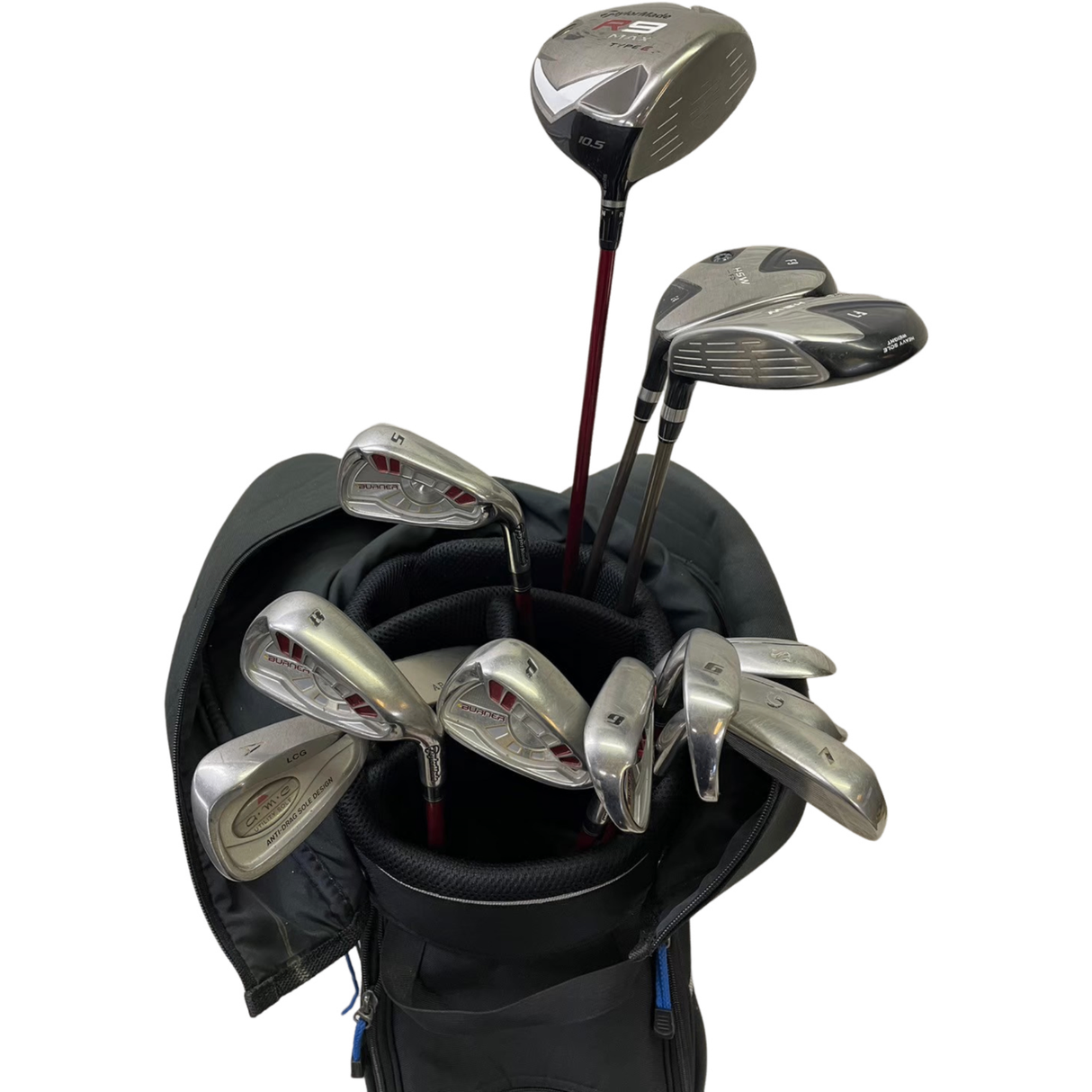 テーラーメイド他 メンズ初心者向け13本＋キャディバッグセット