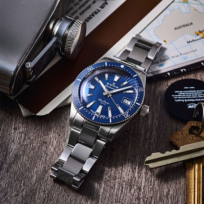 EDOX SKYDIVER 38 DATE AUTOMATIC エドックス スカイダイバー 38