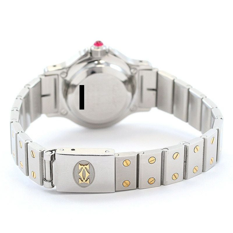 中古】CARTIER SANTOS RONDE / SANTOS OCTAGON SMALL MODEL BORDEAUX