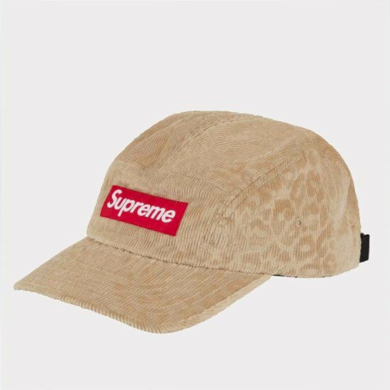 Supreme シュプリーム 2023AW Leopard Corduroy Camp Cap レオパード
