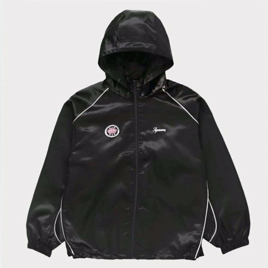 Supreme シュプリーム 2024SS Satin Hooded Track Jacket サテンフード