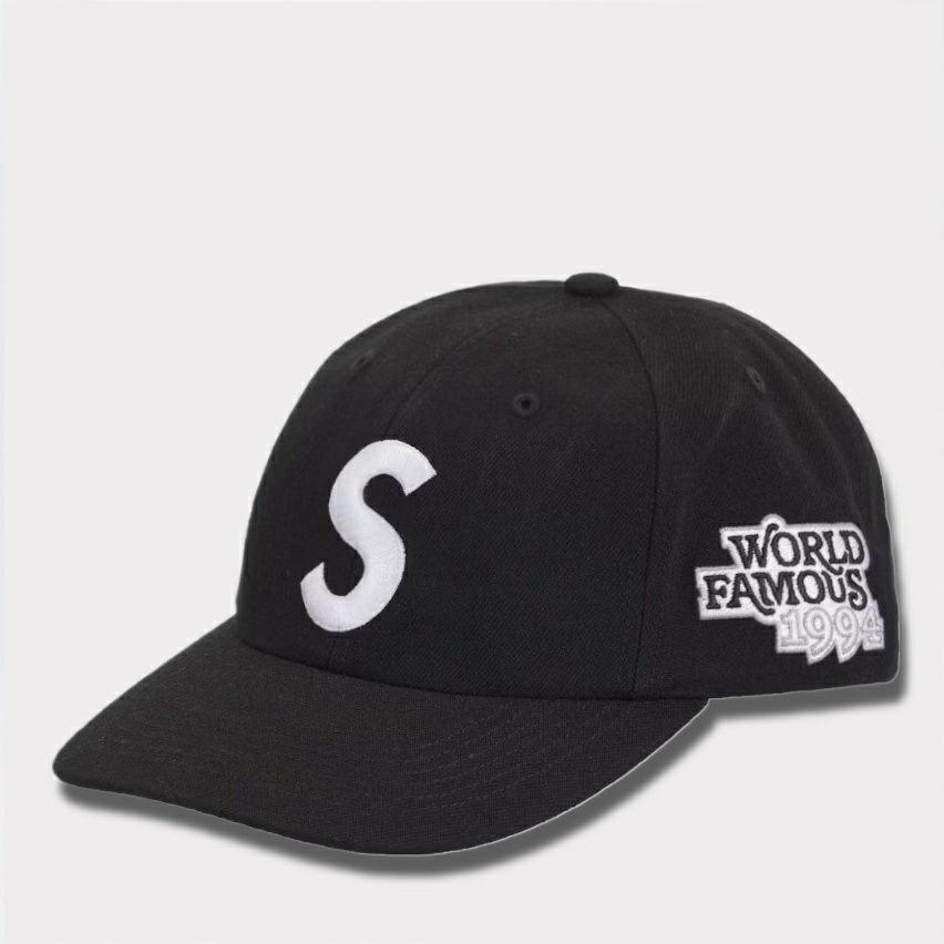 Supreme シュプリーム 2025SS World Famous S Logo 6Panel Cap