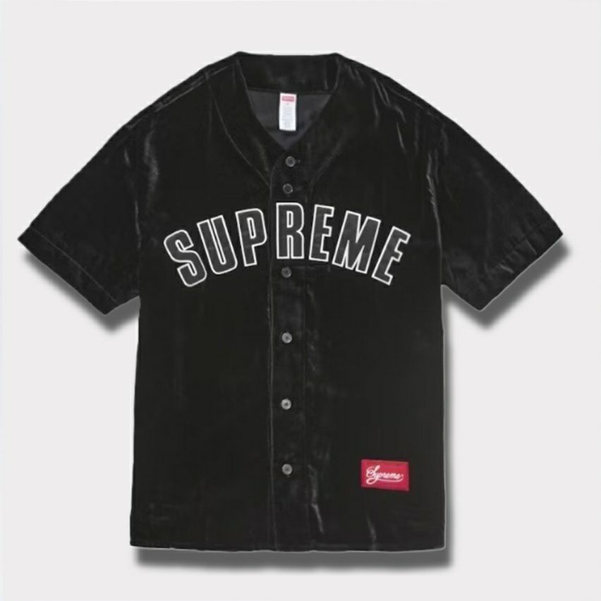 Supreme シュプリーム 2025SS Velvet Baseball Jersey ベルベット