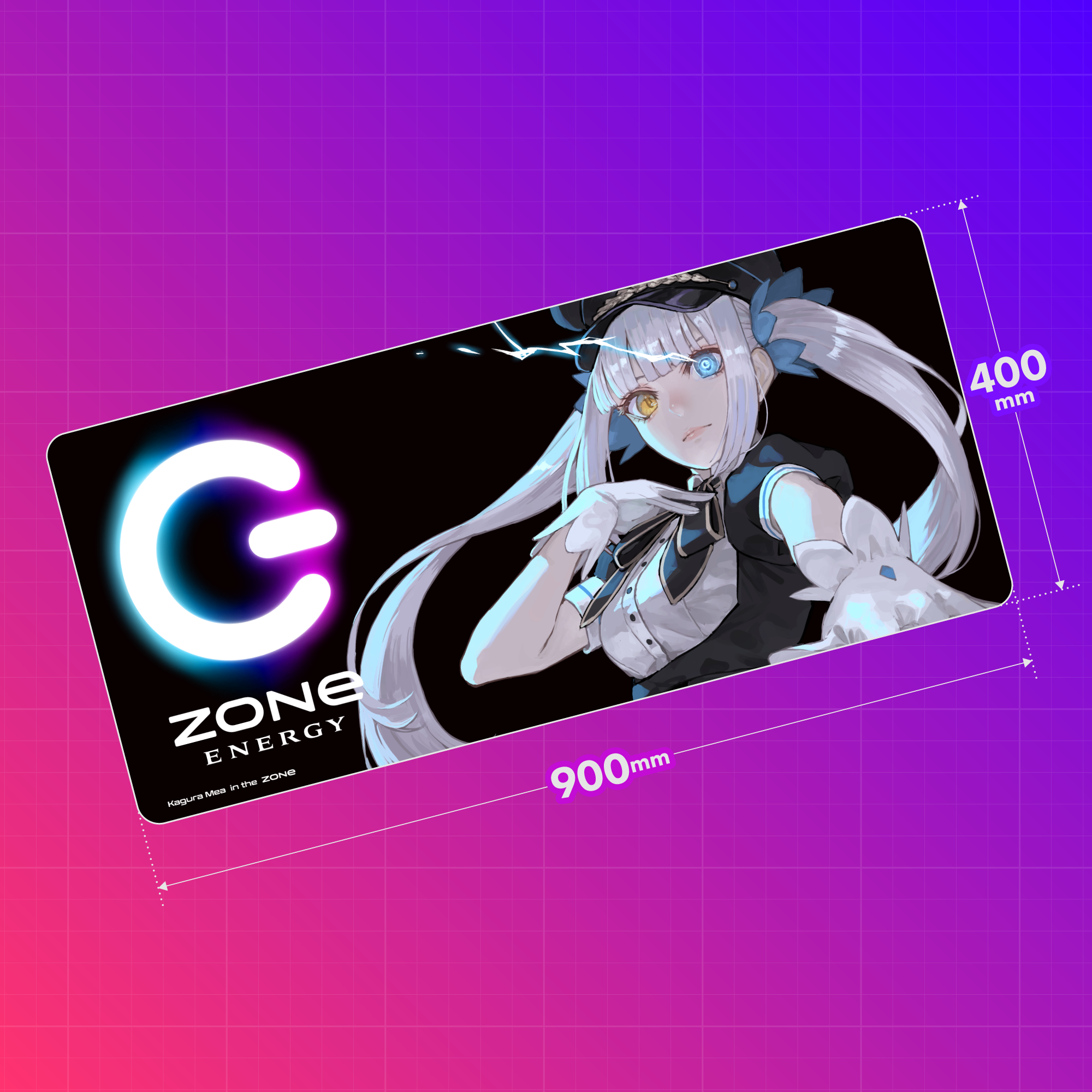 特大オリジナルデザインデスクマット + HYPER ZONe SET : DESIGN-A