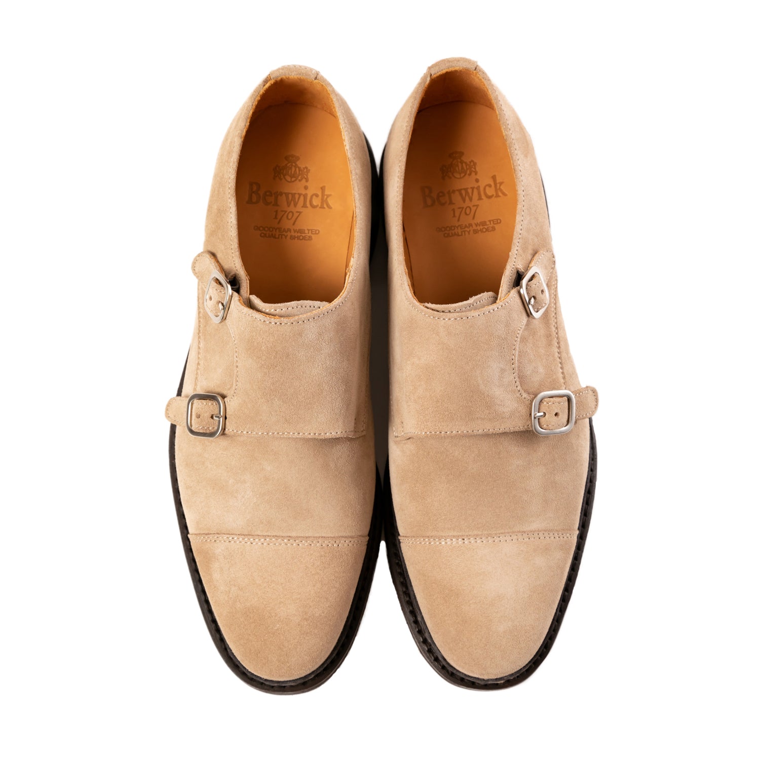 Berwick1707 | ダブルモンクストラップ スエード | 5245GOVIBE – バー