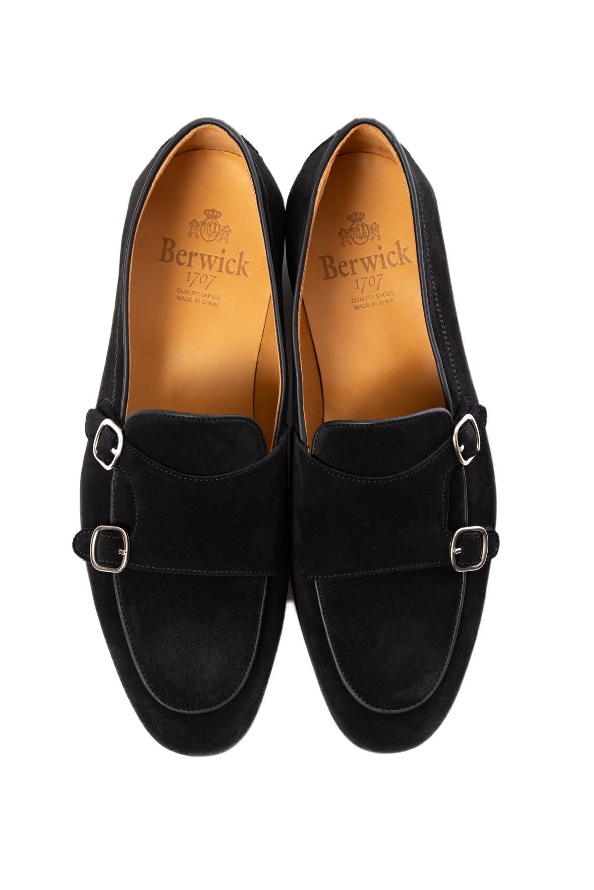 Berwick1707 | ダブルモンクローファー | スエード 5111RESGBK – バー