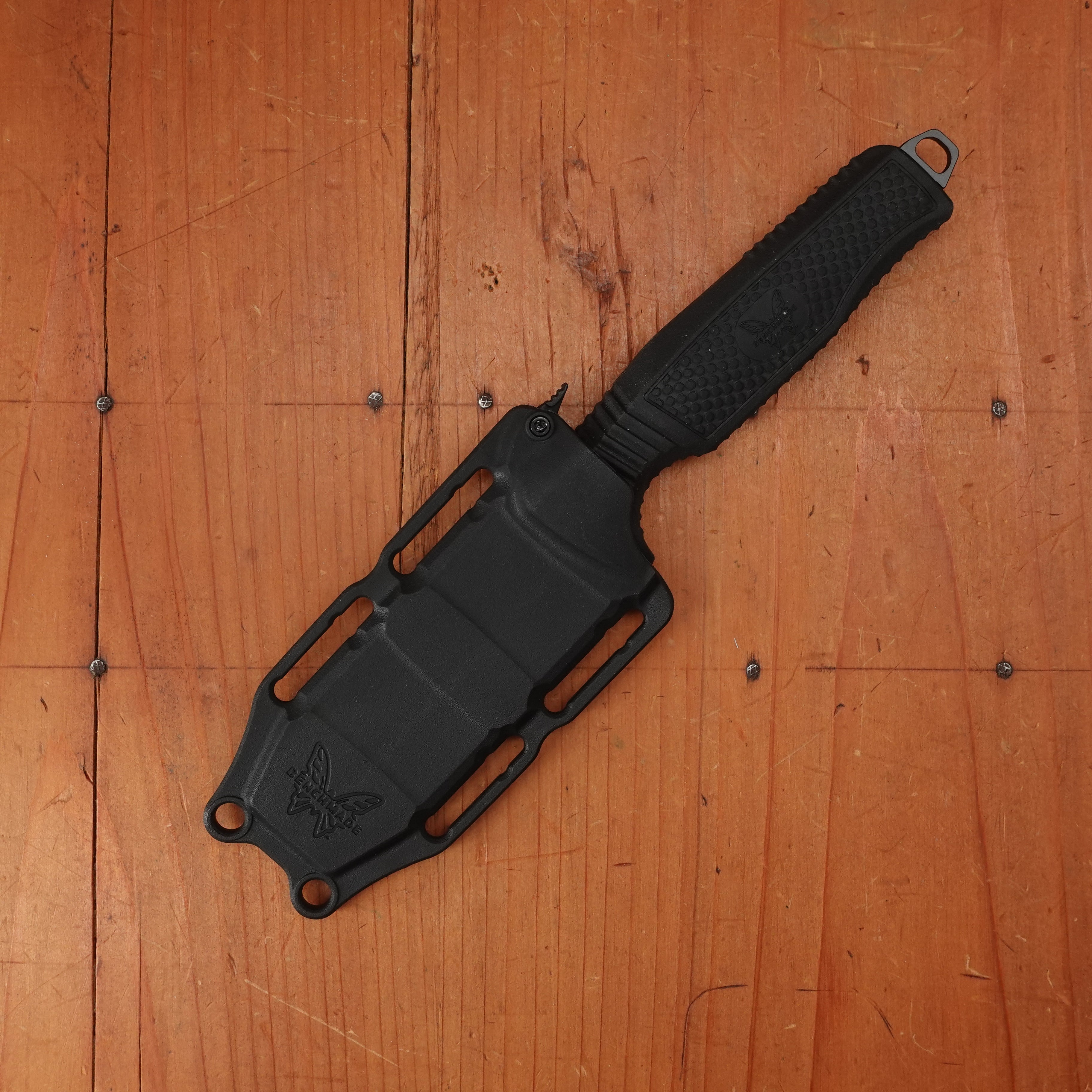 Benchmade 112SBK-BLK H2O Fixed Dive Knife Serrated Opposing Bevel