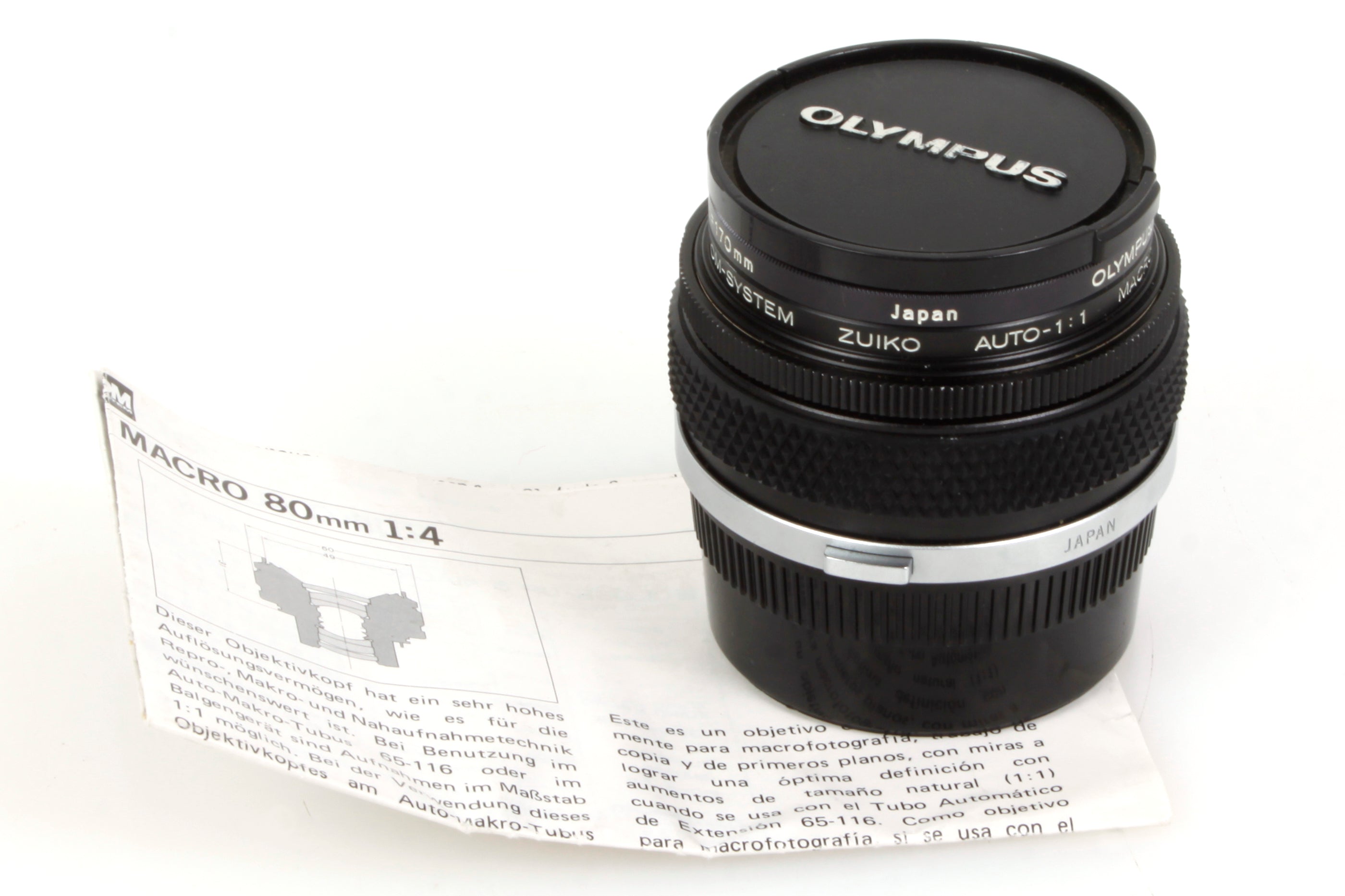 Olympus OM1/2/3/4 80mm 4.0 Macro w 170mm Close Up Lens – Bernie's