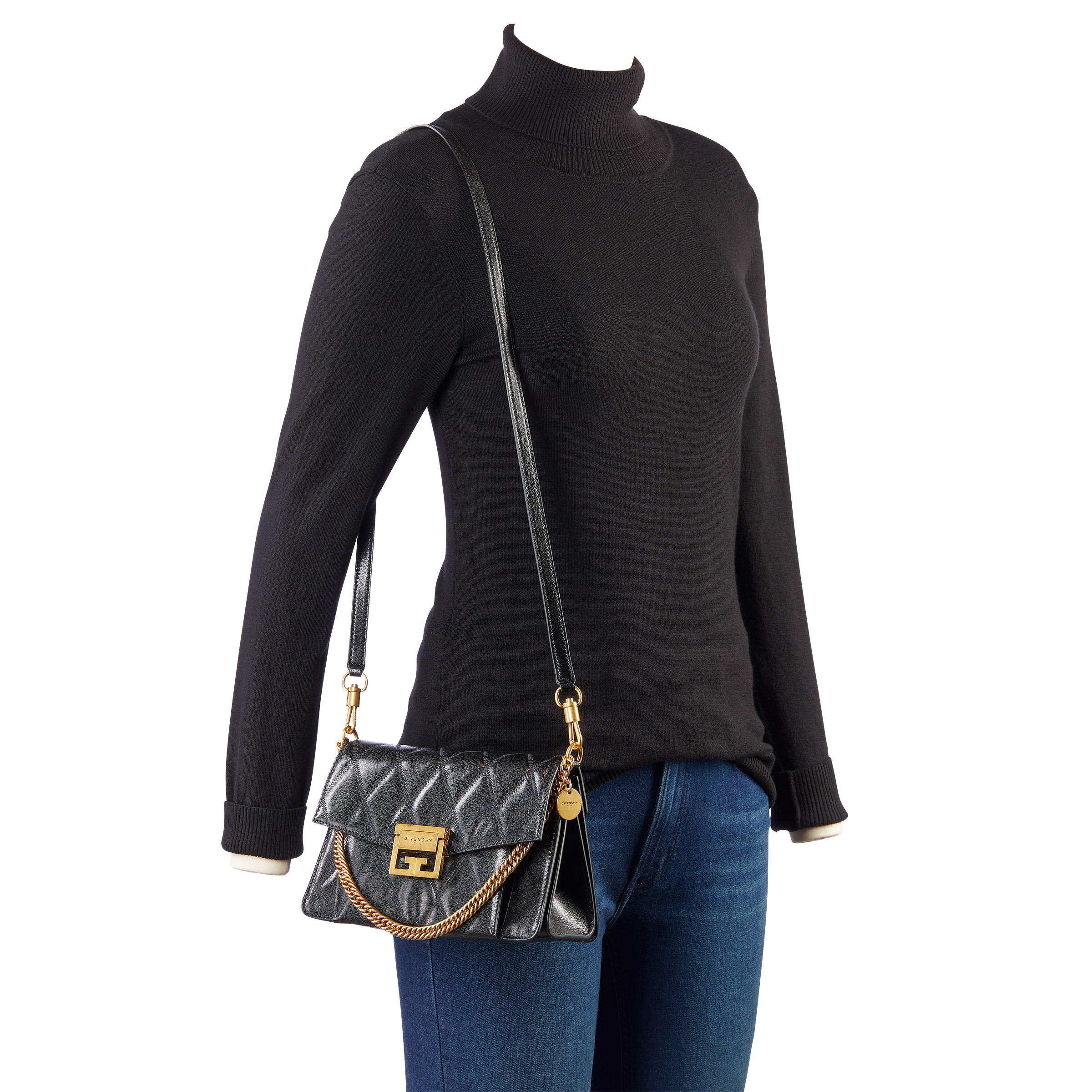 Givenchy GV3 Sm Quilted Shoulder Bag, Black | Costco