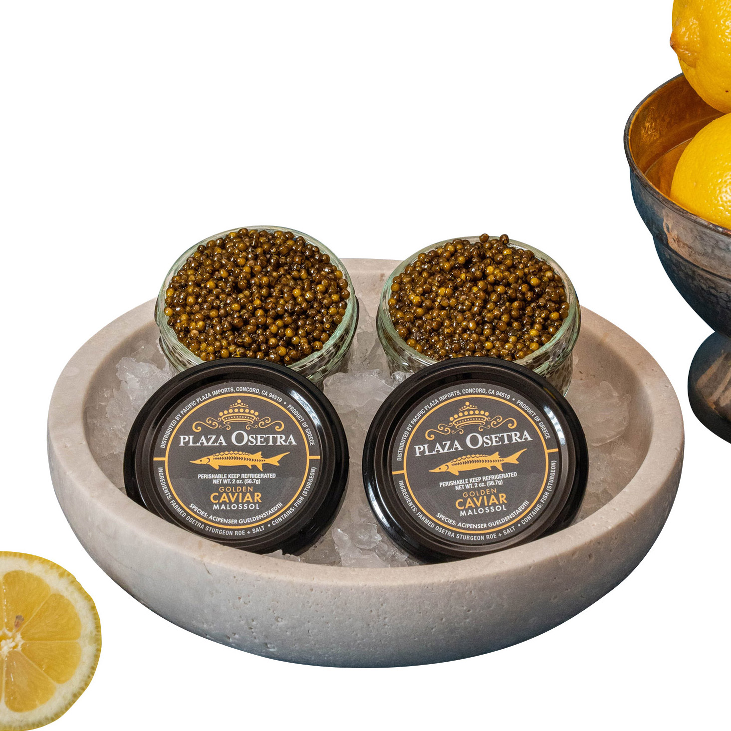 Pacific Plaza Golden Osetra Caviar 2 oz, 2-pack | Costco
