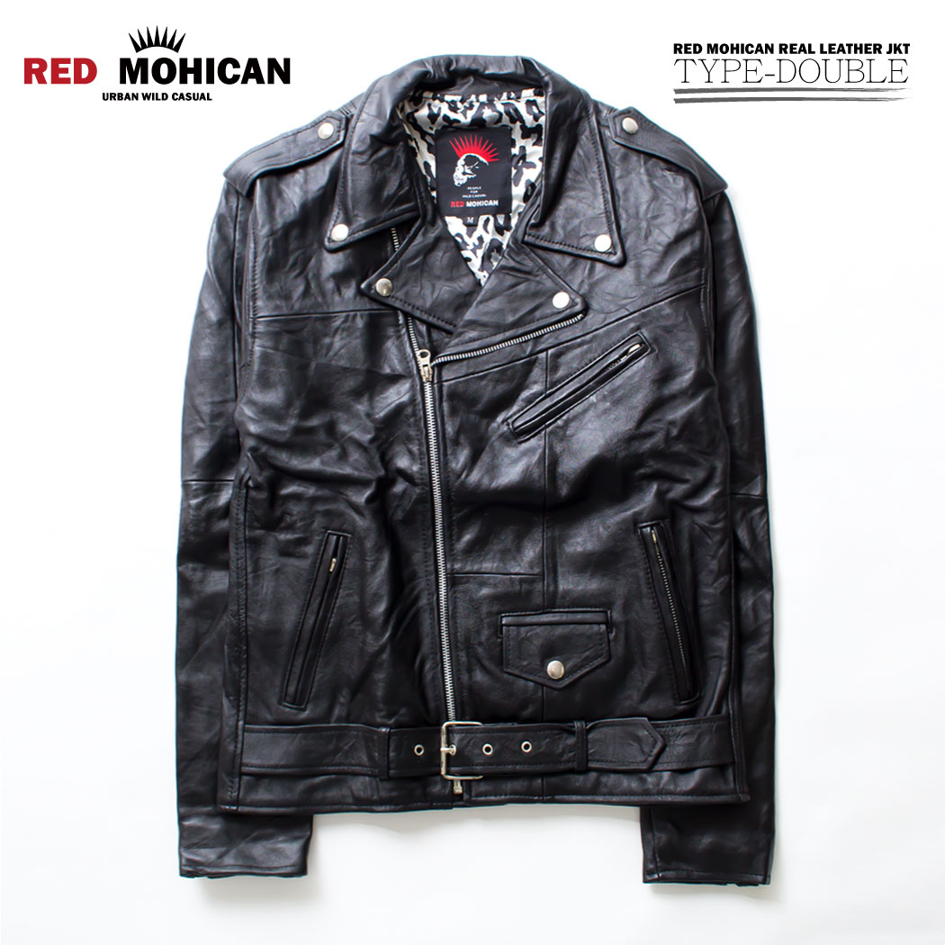 Red-Mohican 本革 レザージャケット ライダースジャケット 裏地