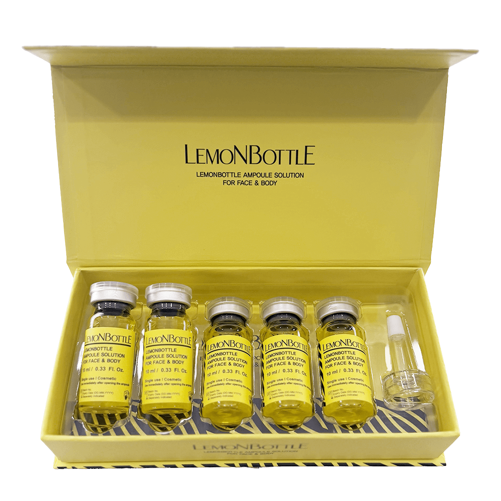 Genuine Lemon Bottle Ampoule Solution, 10ml x 5 Bottles (For