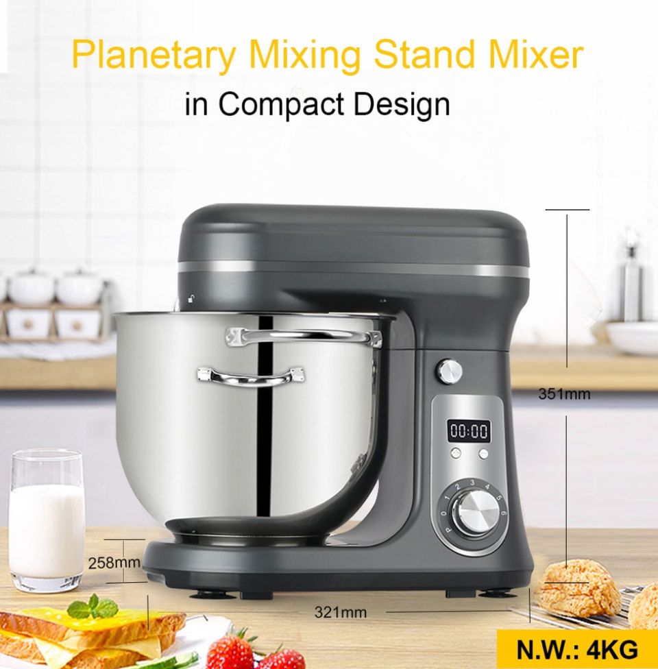 6L/5L Stand Food Blender/Mixer With Stainless Steel Bowl - Biolomix