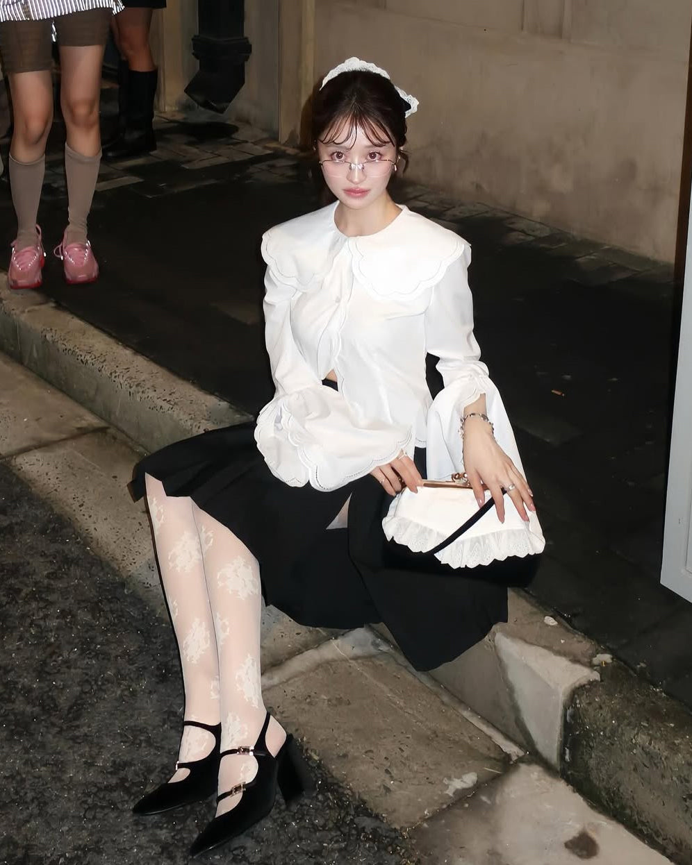 BIBIY. MADE | SABRINA LACE BAG BLACK｜Bibiy.