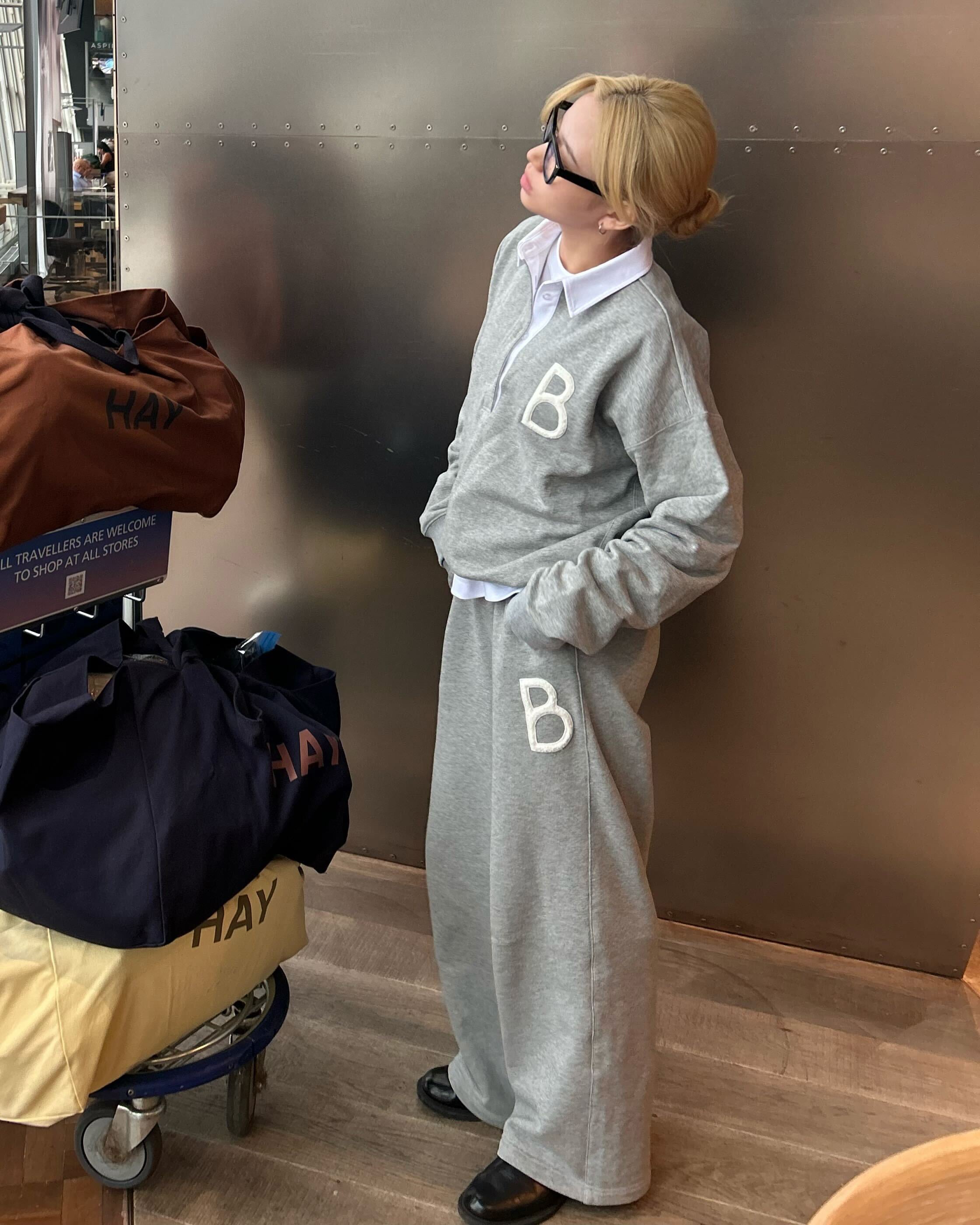 BIBIY. MADE | B. CLUB PREPPY PANTS GRAY｜Bibiy.