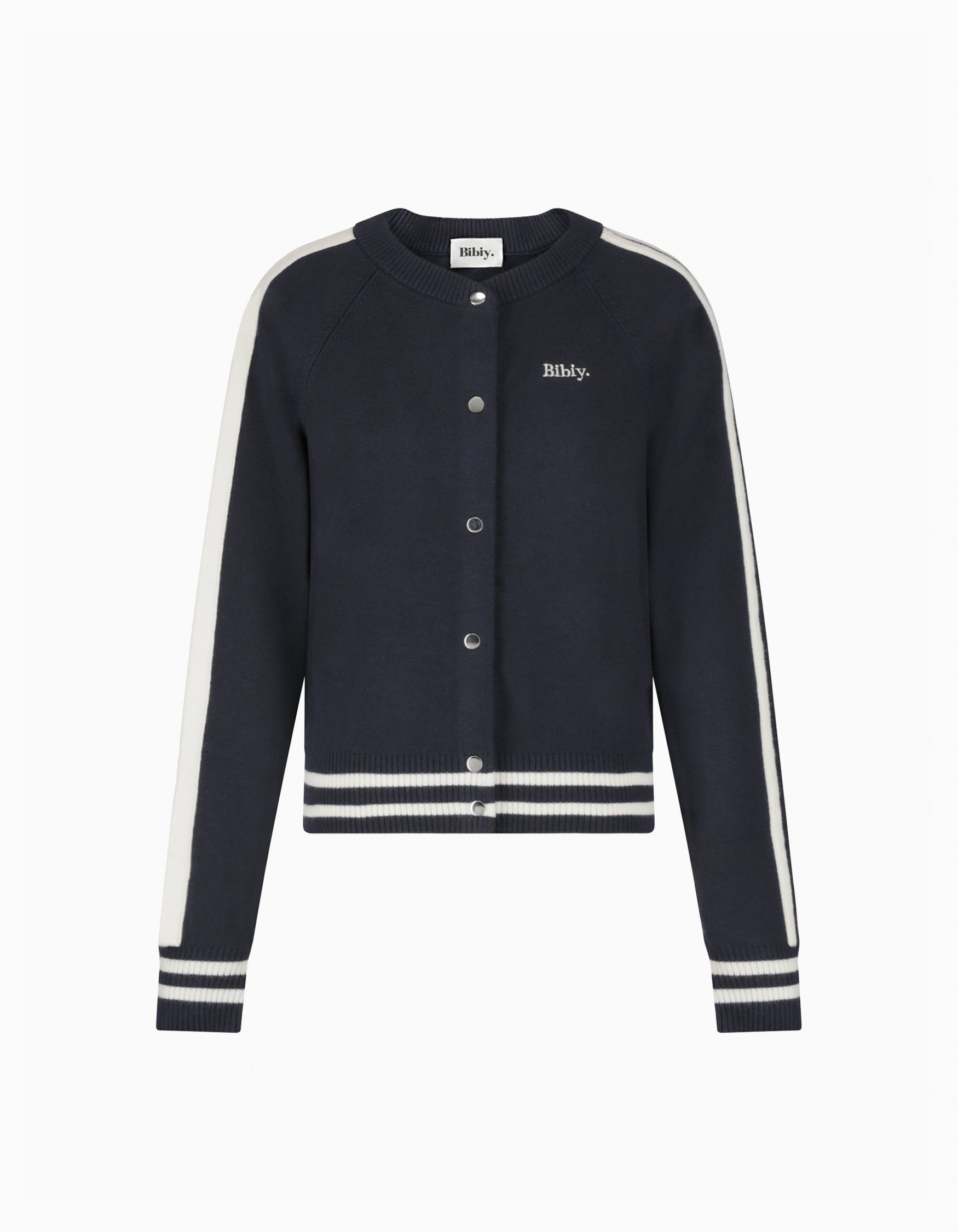 BIBIY. MADE | BIBIY. TRACK CARDIGAN NAVY｜Bibiy.