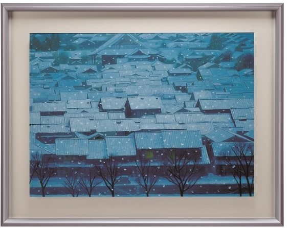 東山魁夷　『満ち来る潮』　岩絵の具方式複製工芸画 東山 魁夷 「満ち来る潮」 Kaii Higashiyama - 創業36年 美術品販売