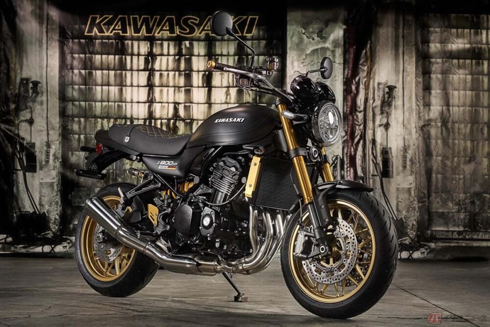 ブラック&ゴールドの150台限定車 カワサキ・ドイツ設立50周年を記念