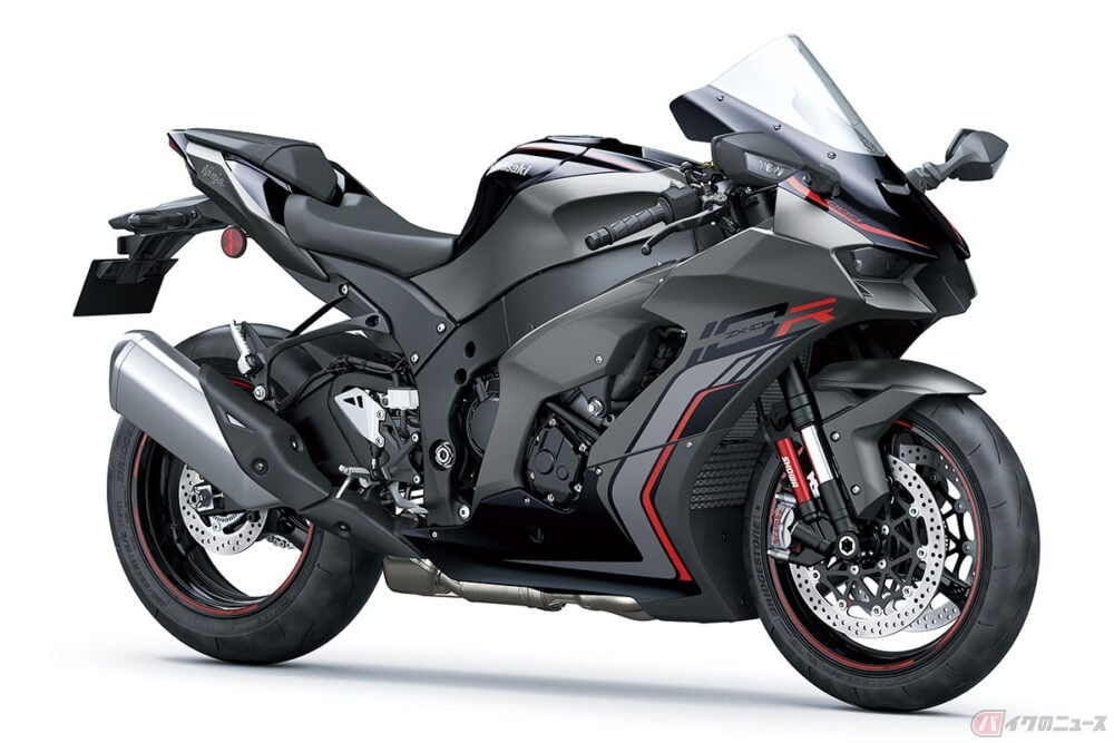 カワサキ「Ninja ZX-10R」新型モデル発売 メタリックなダークグレーに