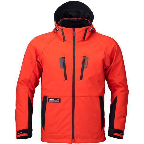 RSタイチ ソフトシェル オールシーズンパーカ オレンジ/ブラック M