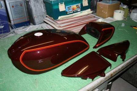 GS400 II型 外装一式ペイント料金 - バイクペイント.COM