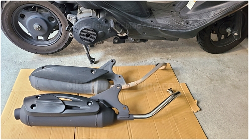 スクーターのマフラー交換とセッティング変更で加速の変化をチェック