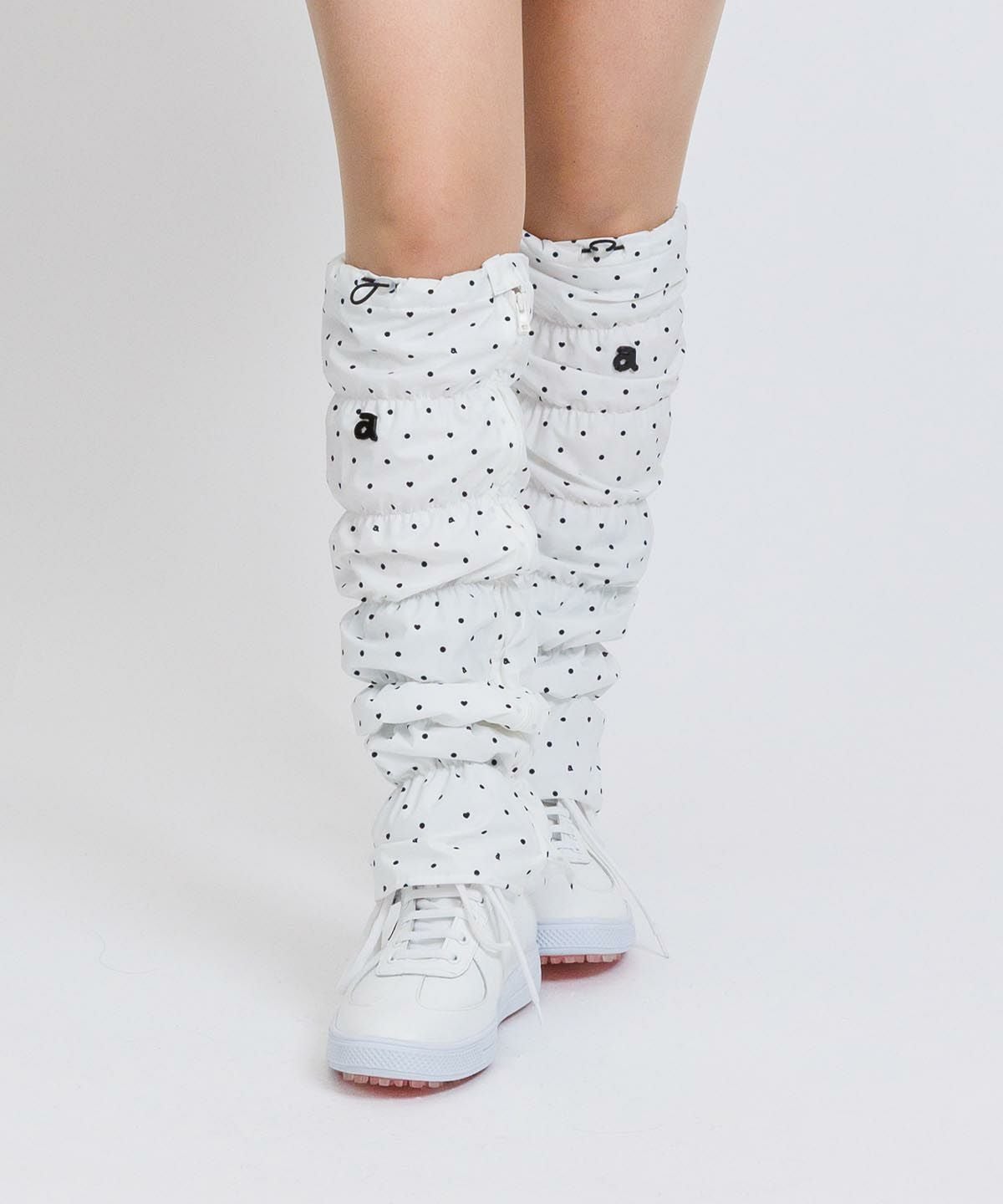 保温撥水ドット柄レッグウォーマー|アルチビオ - ゴルフウェアや婦人服通販