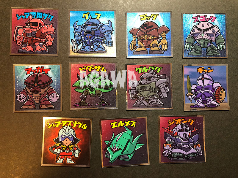 機動戦士ガンダムマンチョコ全48種シールリスト 2019年12月 ｜ シール