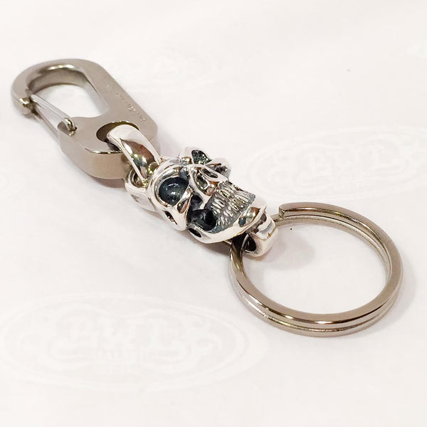 Titanium-Silver Hybrid Medium Keychain - Bill Wall Leather Inc.