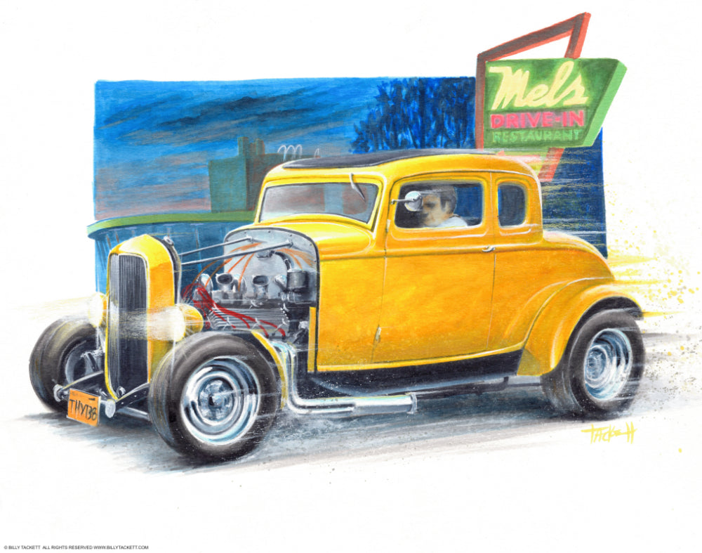 American Graffiti - Milner Original Painting – Billy Tackett