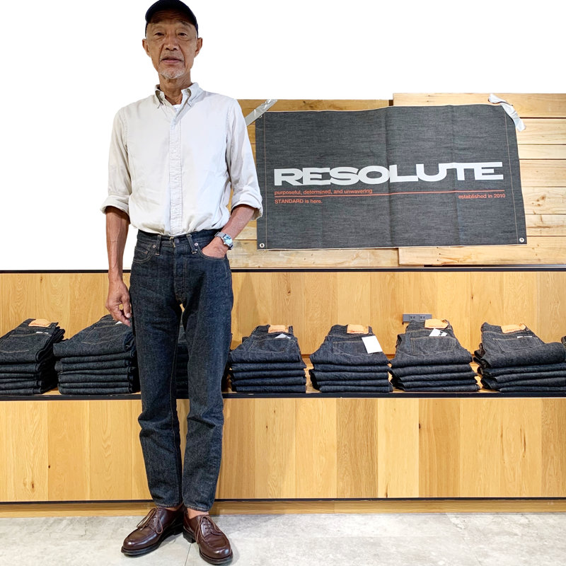 リゾルト RESOLUTE/ 15周年記念 ゴーストブラック デニム 66モデル