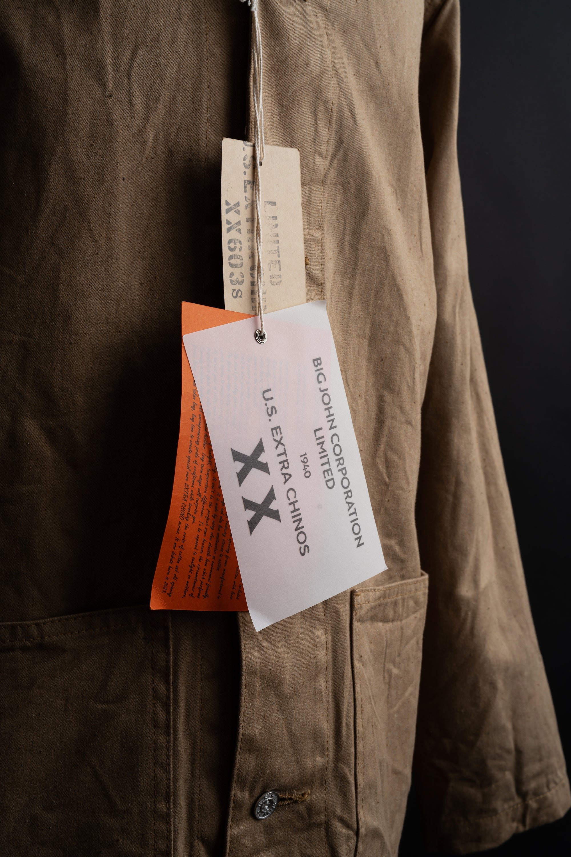 XX603S (41) XX EXTRA CHINOS JACKET – BIG JOHN【公式】オンライン