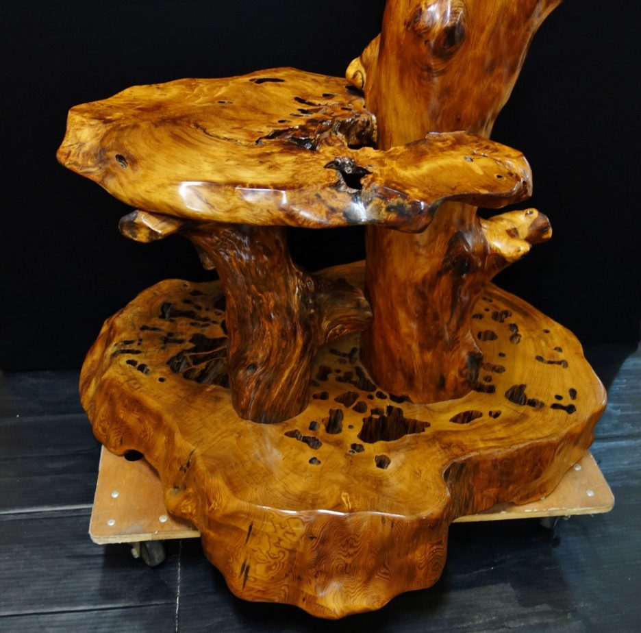 屋久杉 頂上木 照明 004｜昭和51年創業屋久杉の美秋工芸|屋久杉製造販売