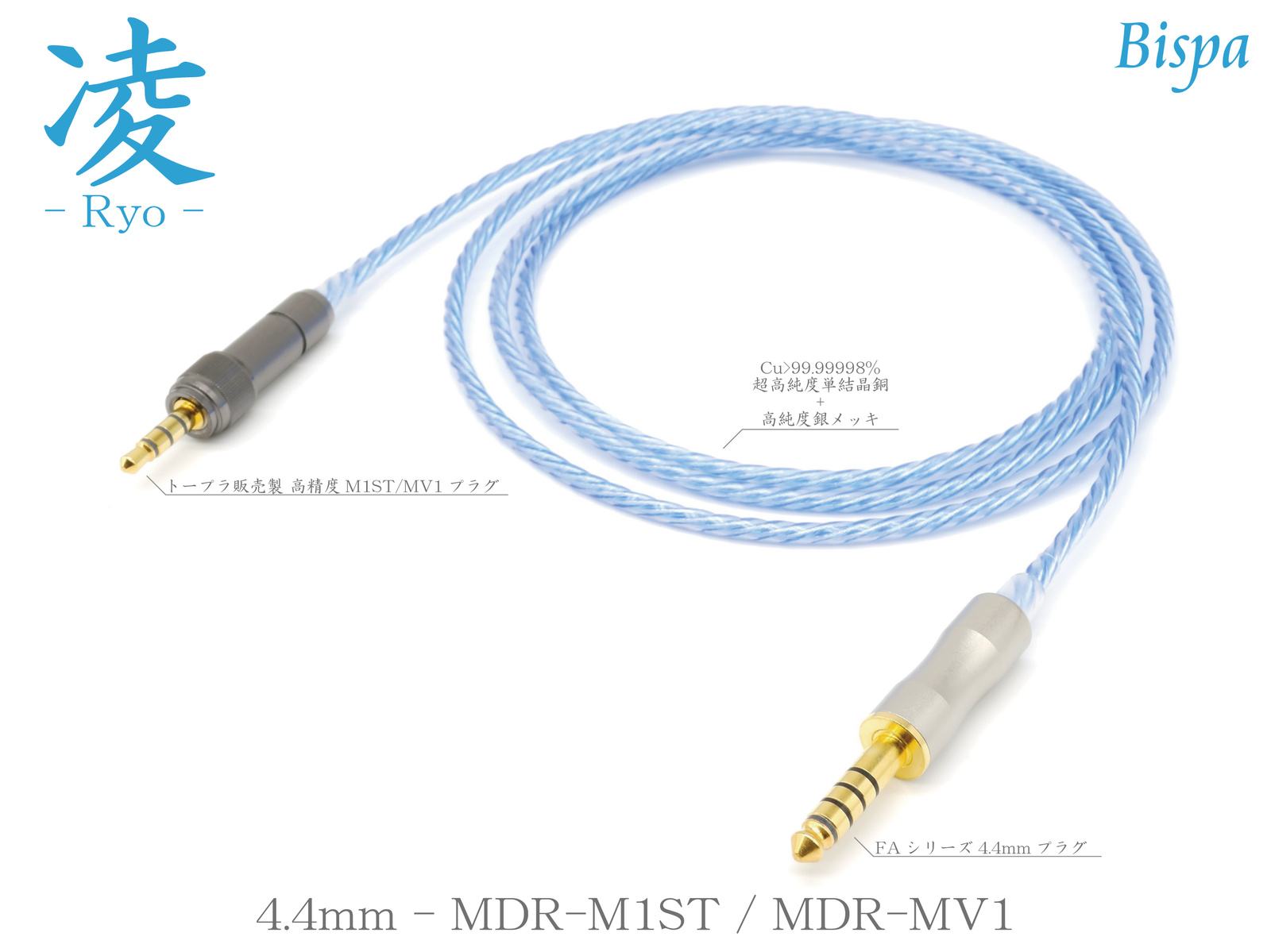 MDR-A M1ST MV1 MOGAMI 2944 4.4mm5極 200cm MDR-MV1Mogami_db5951d6-25a5-