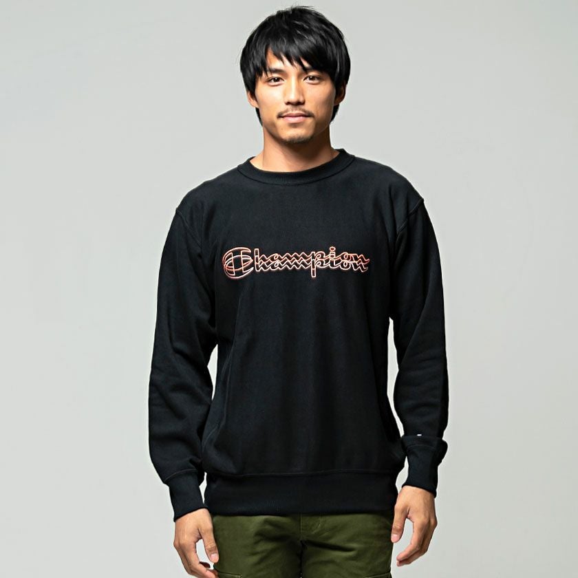 スウェット メンズ Champion(チャンピオン)ロゴ刺繍入りトレーナー/全3色