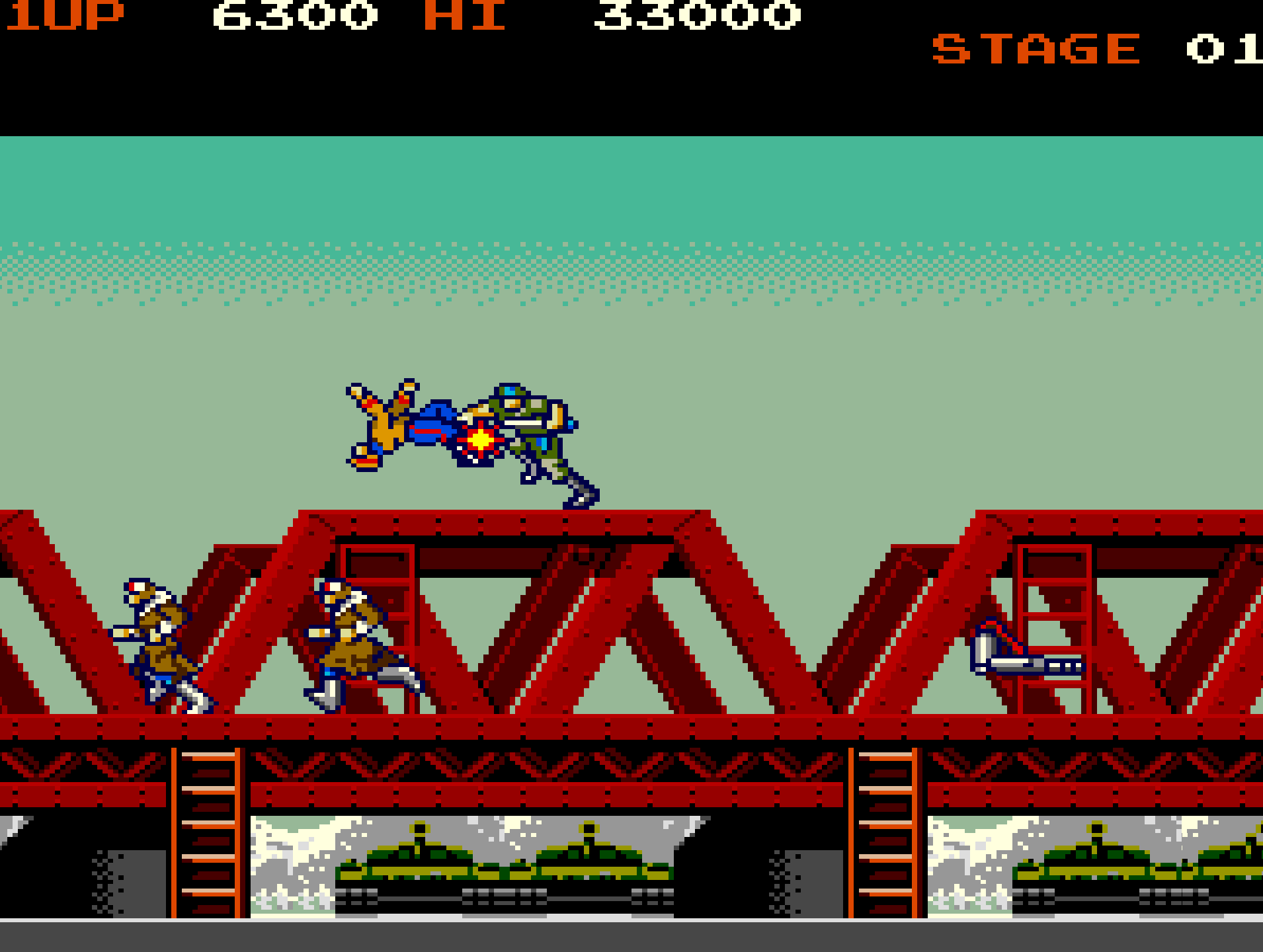 Green Beret Arcade Game – Konami's Rush'n Attack (1985)