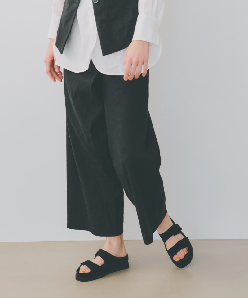 ベネクシー】120W スリム/ブラック ベロアレザー/サンダル メンズ