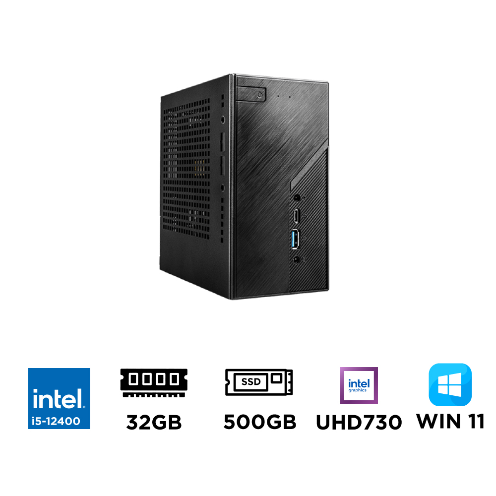 Mini PC ASRock DeskMini B760 i5-12400 | Giao hàng Siêu Tốc 2H