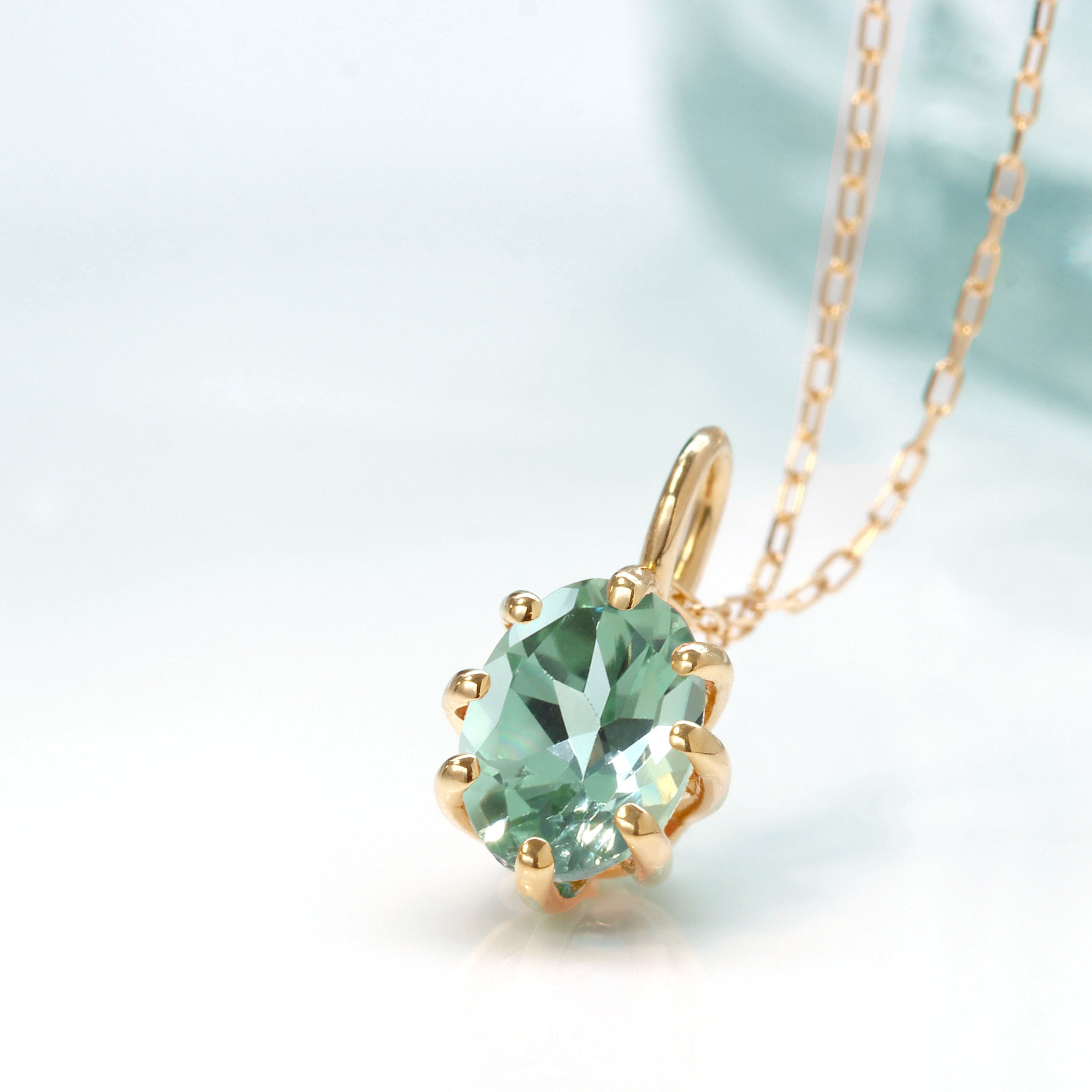 ビズー公式】グリーントルマリン コンゴ産 K18(18金)ペンダントトップ