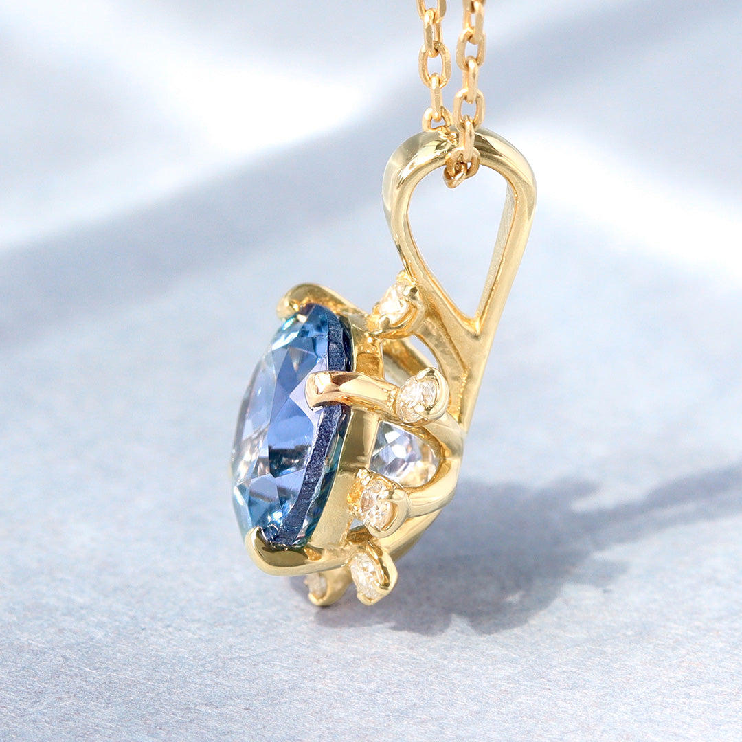 ビズー公式】タンザナイト×ダイヤモンド K18/PTペンダントトップ