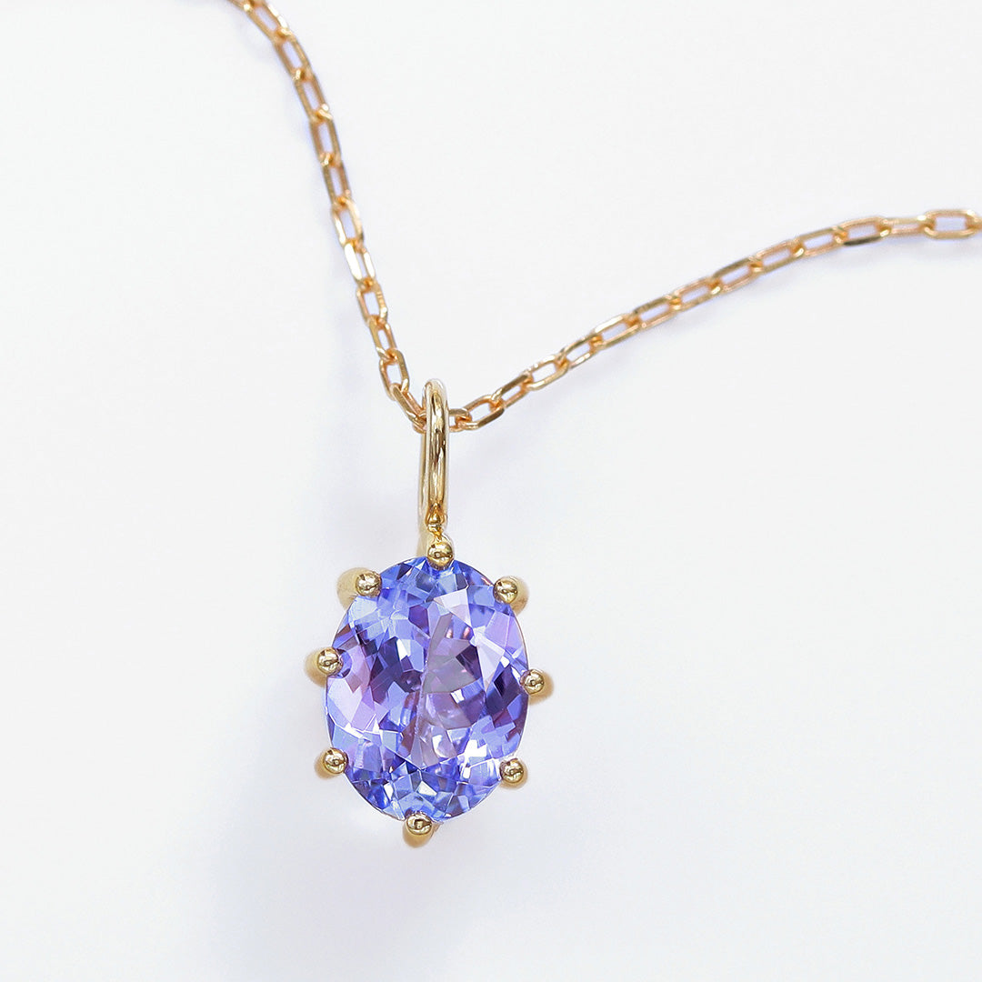 ビズー公式】タンザナイト(ラベンダーカラー) K18(18金)ペンダント